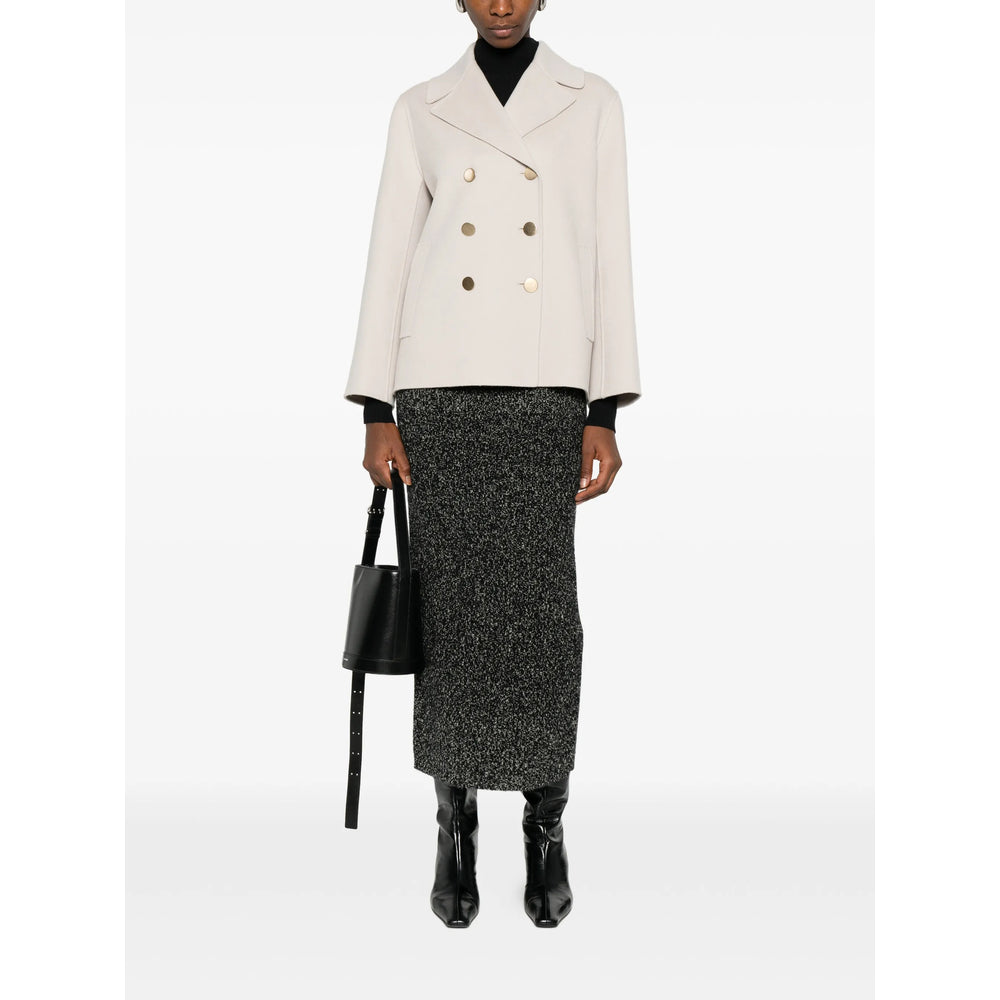 Virgin Wool Double-breasted Coat