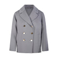 Light Grey Double Breasted Jacket