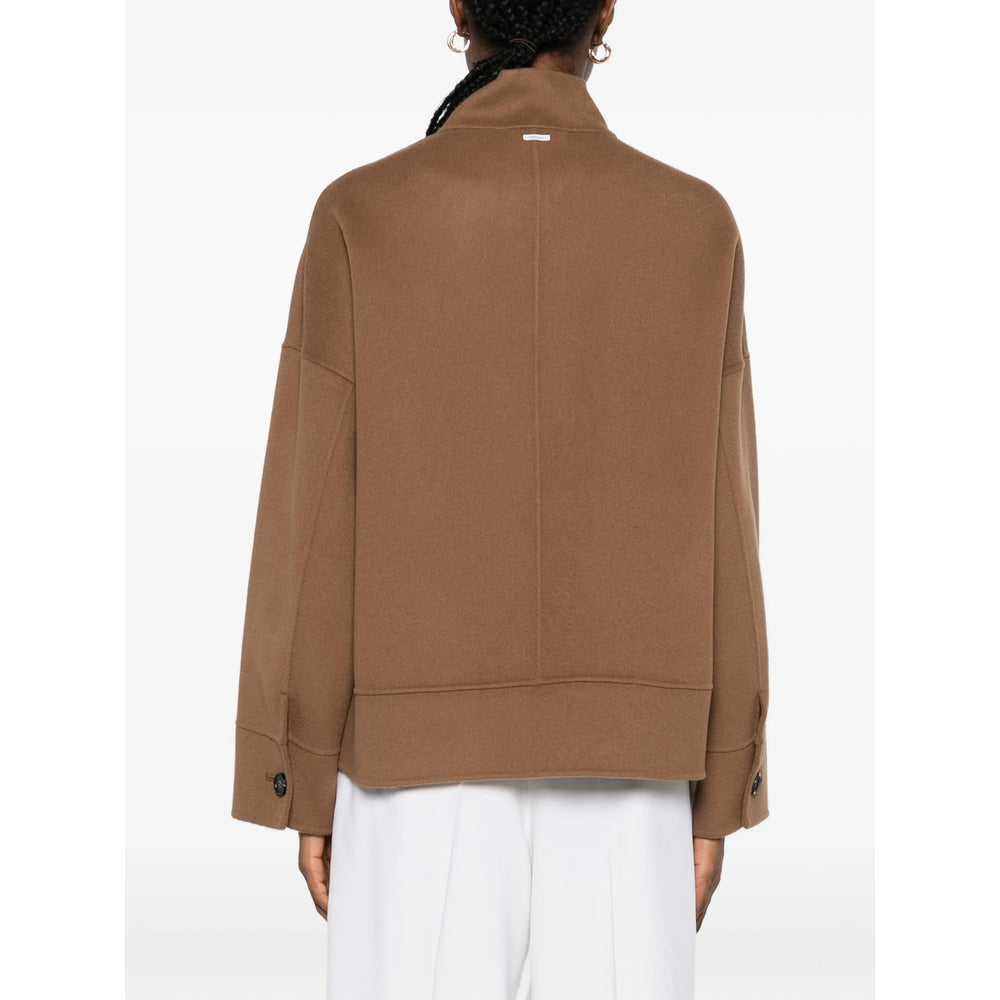 Brown Patch Fasten Shirt