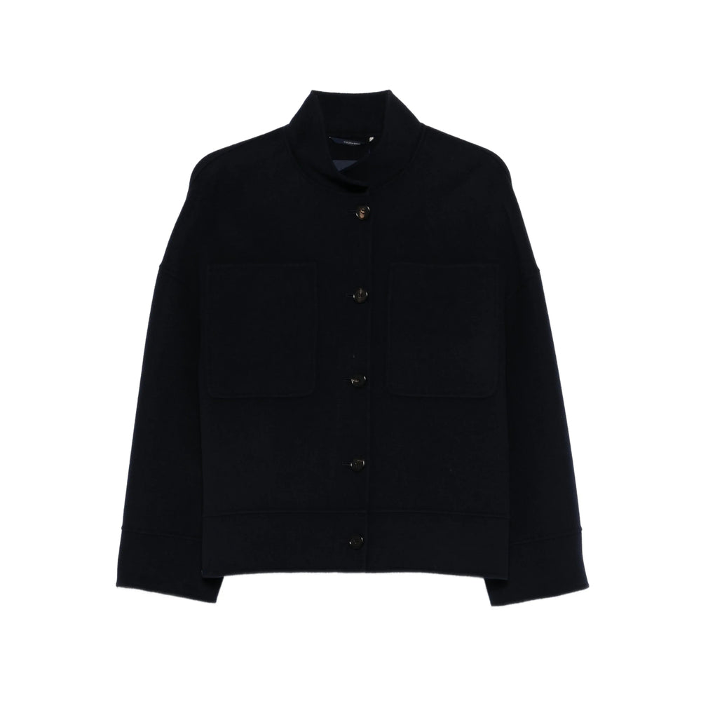 Dark Blue Wool Dress Shirt