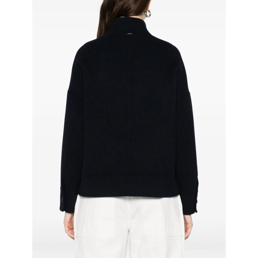 Dark Blue Wool Dress Shirt