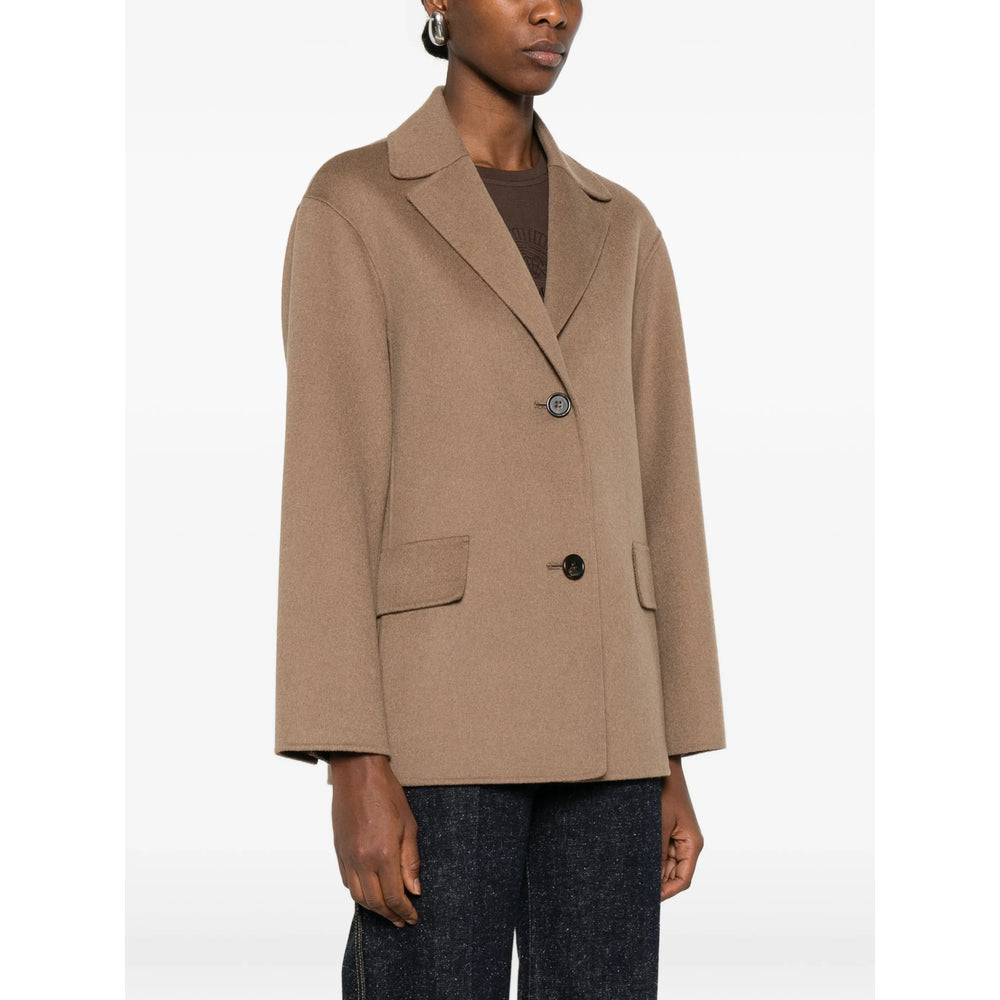 Wool Silk Button Front Shirt