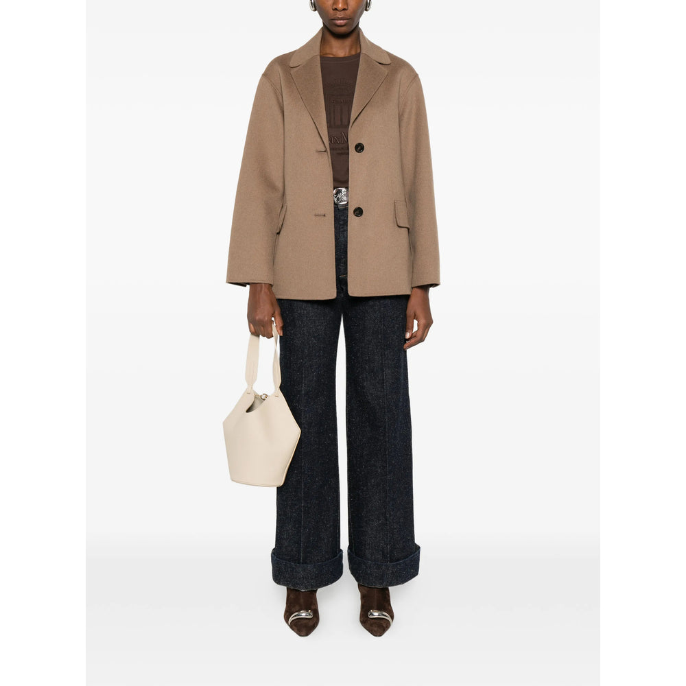 Wool Silk Button Front Shirt