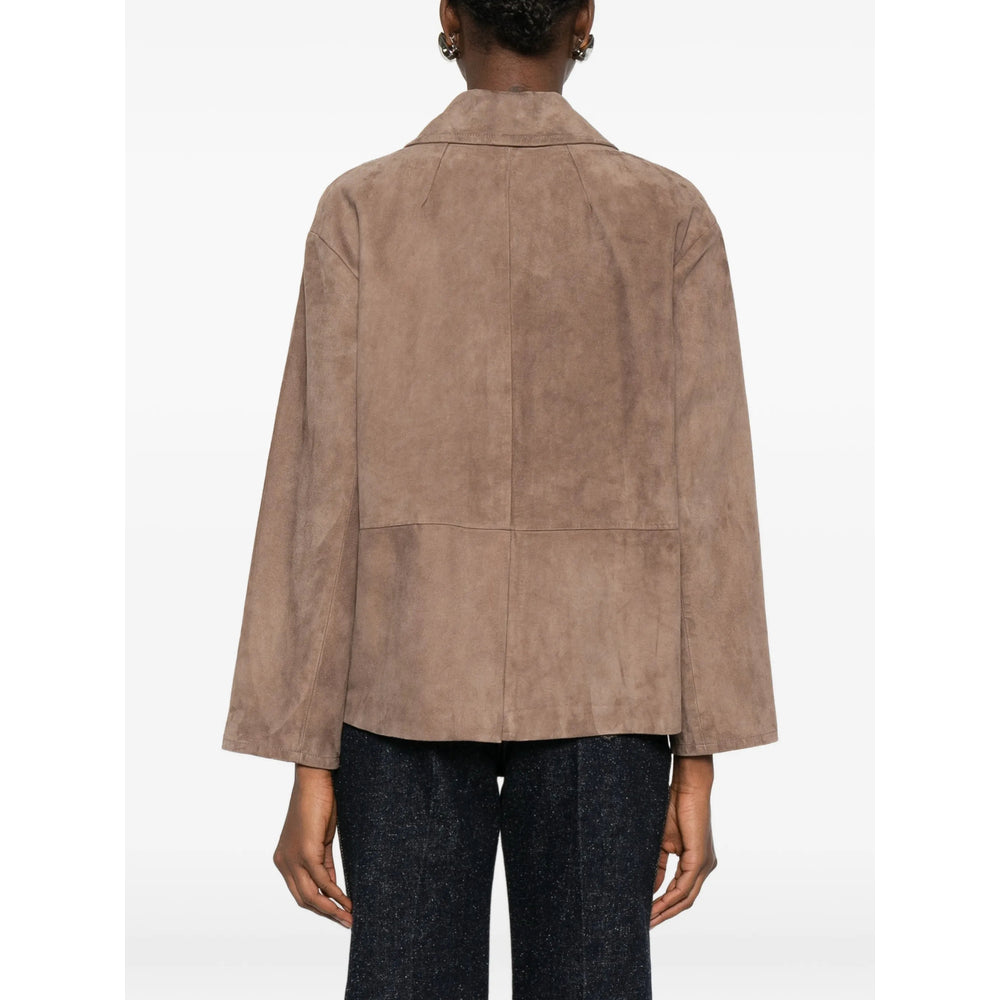 Silk Lined Lambskin Button Down