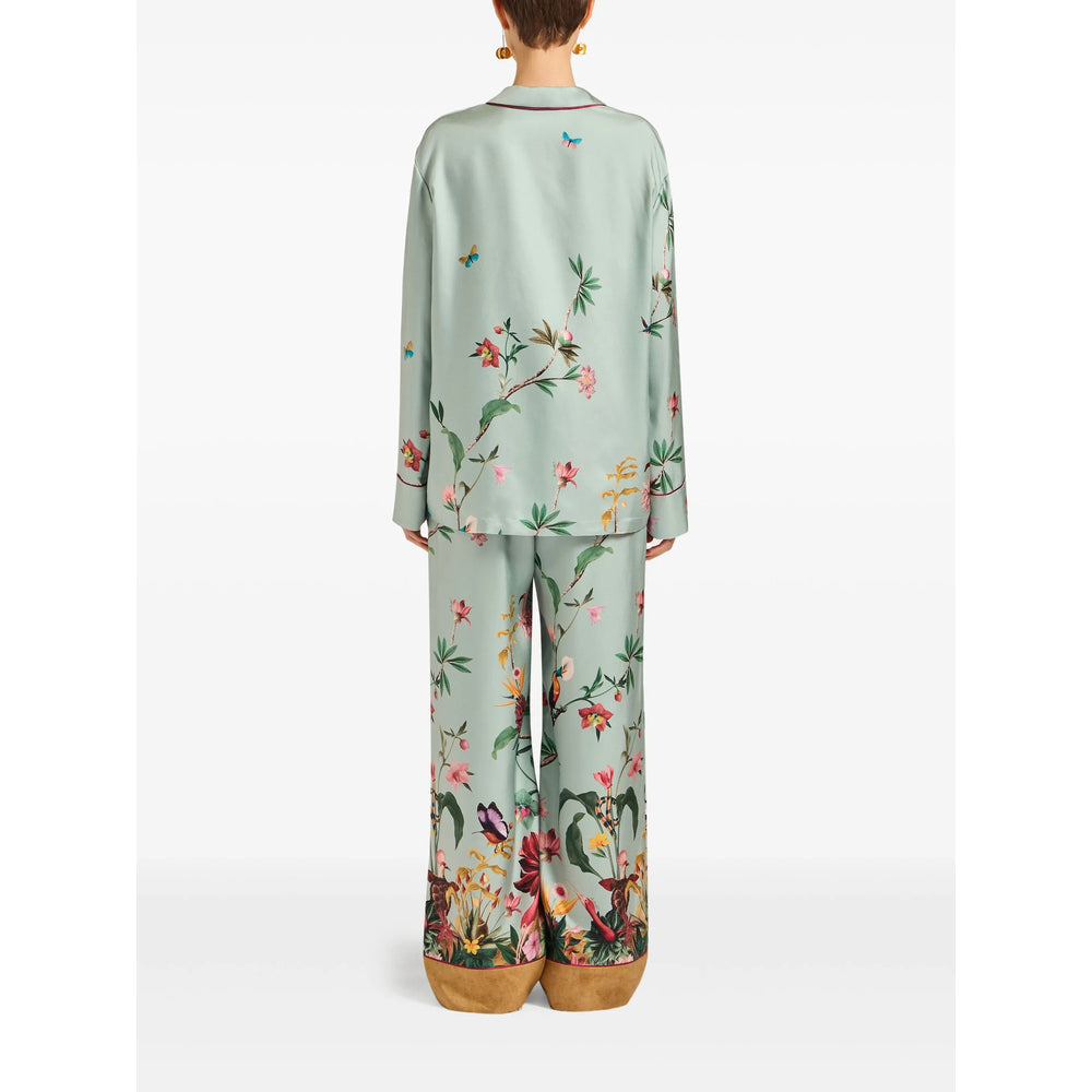 Silk Floral Waistband Dress