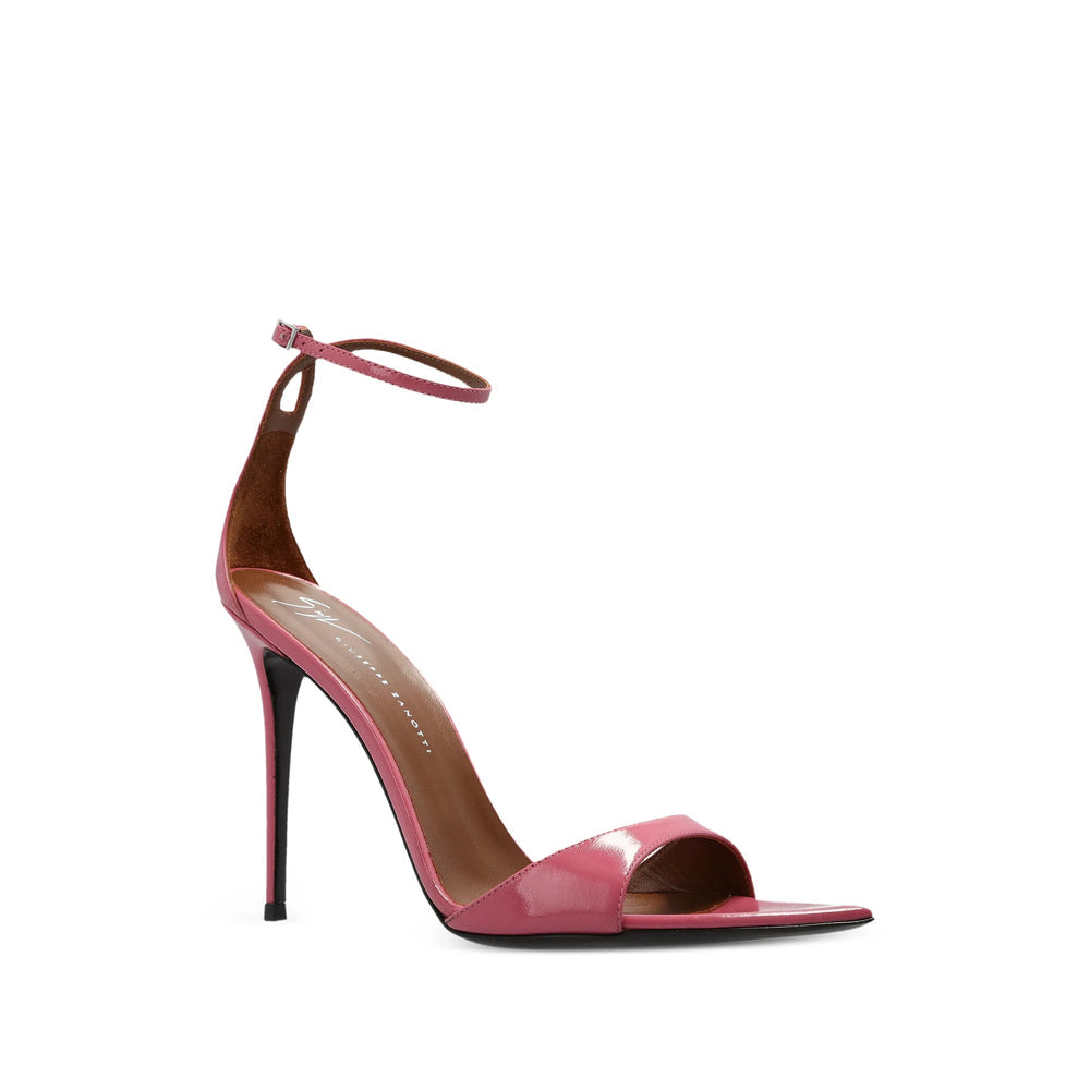 Silver Buckle Patent Stiletto