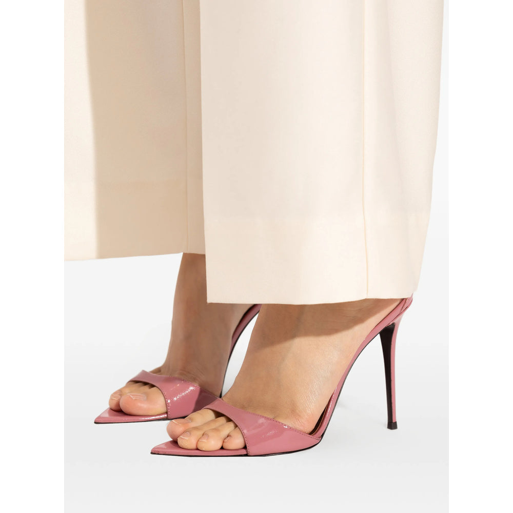 Silver Buckle Patent Stiletto