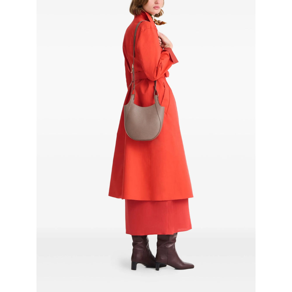 Taupe Leather Day Bag