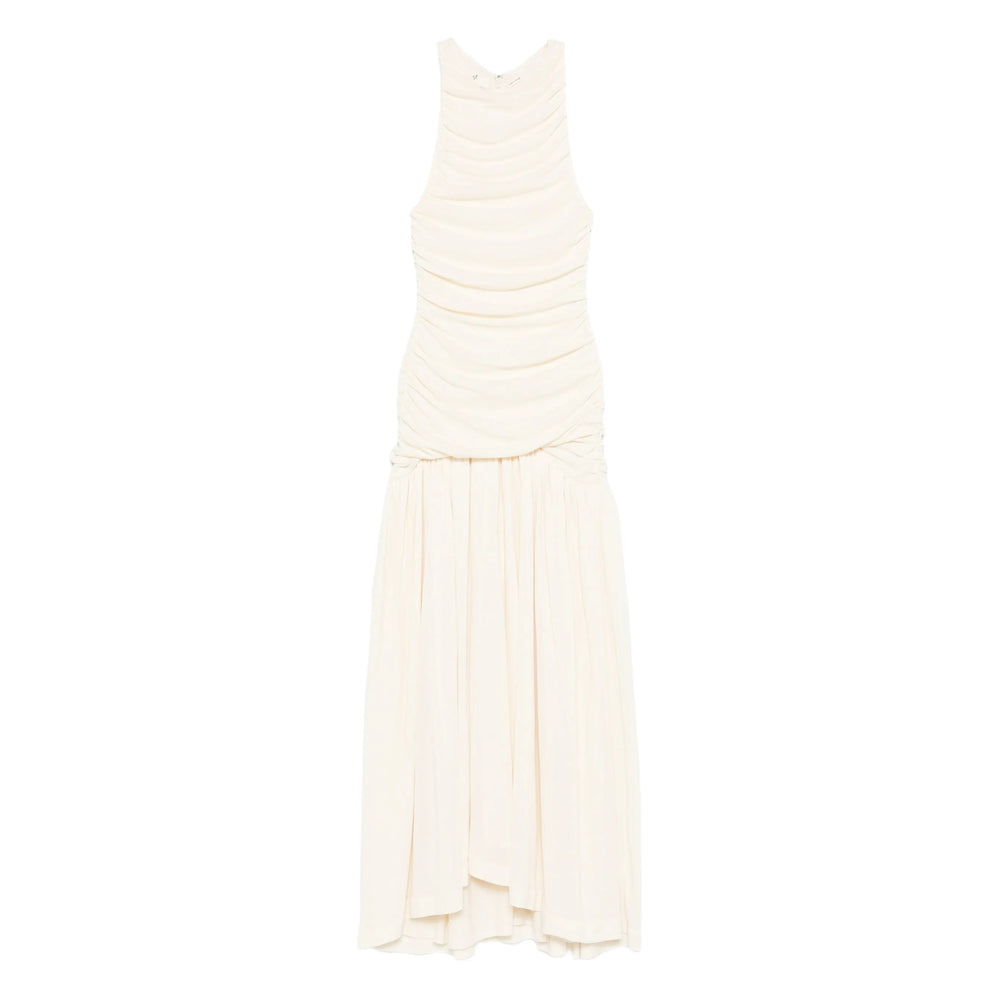 Off White Ruched Crop