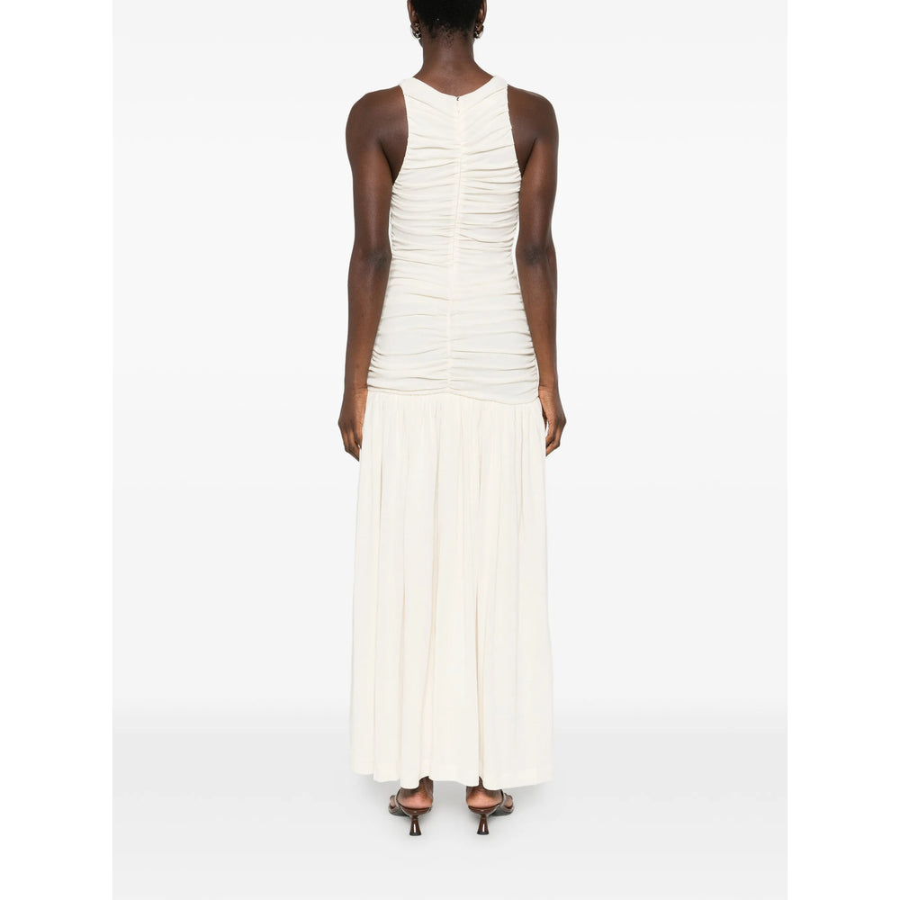 Off White Ruched Crop