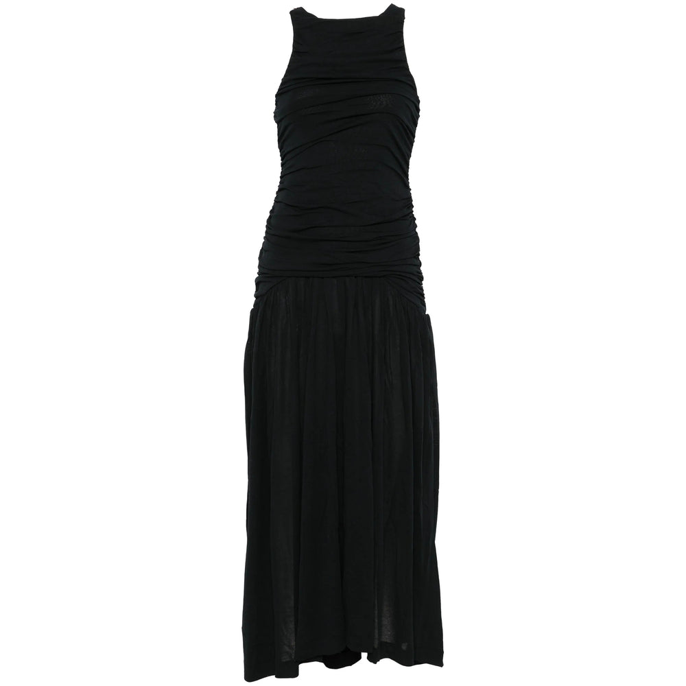 Sleek Black Sleeveless Zipper Top