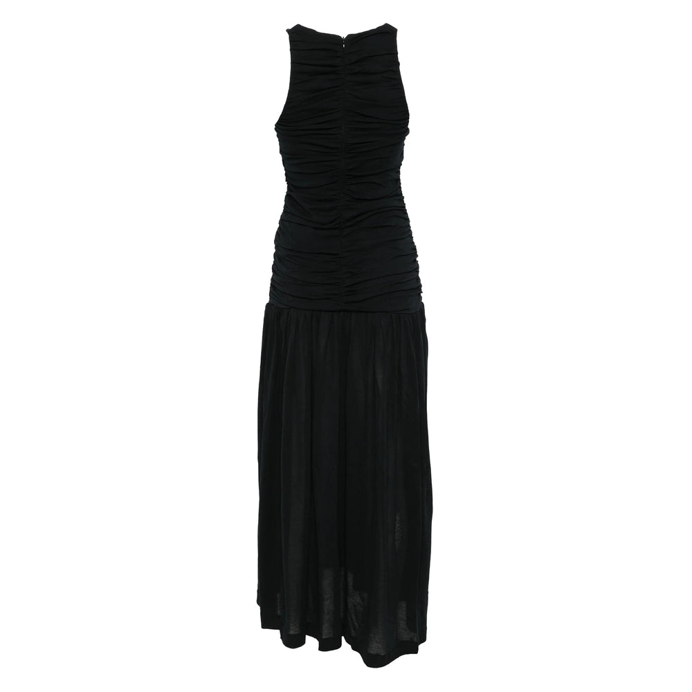 Sleek Black Sleeveless Zipper Top