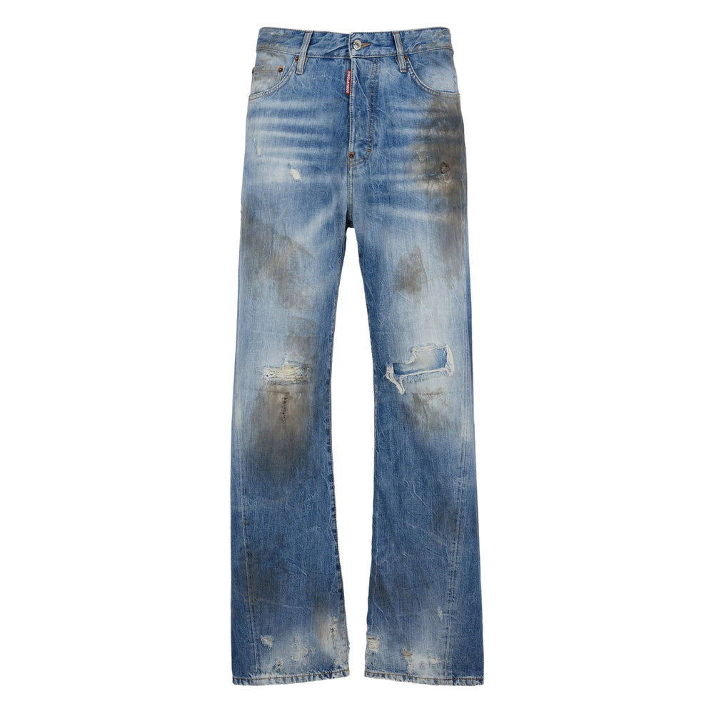 Blue Denim Five-pocket Classic Belt