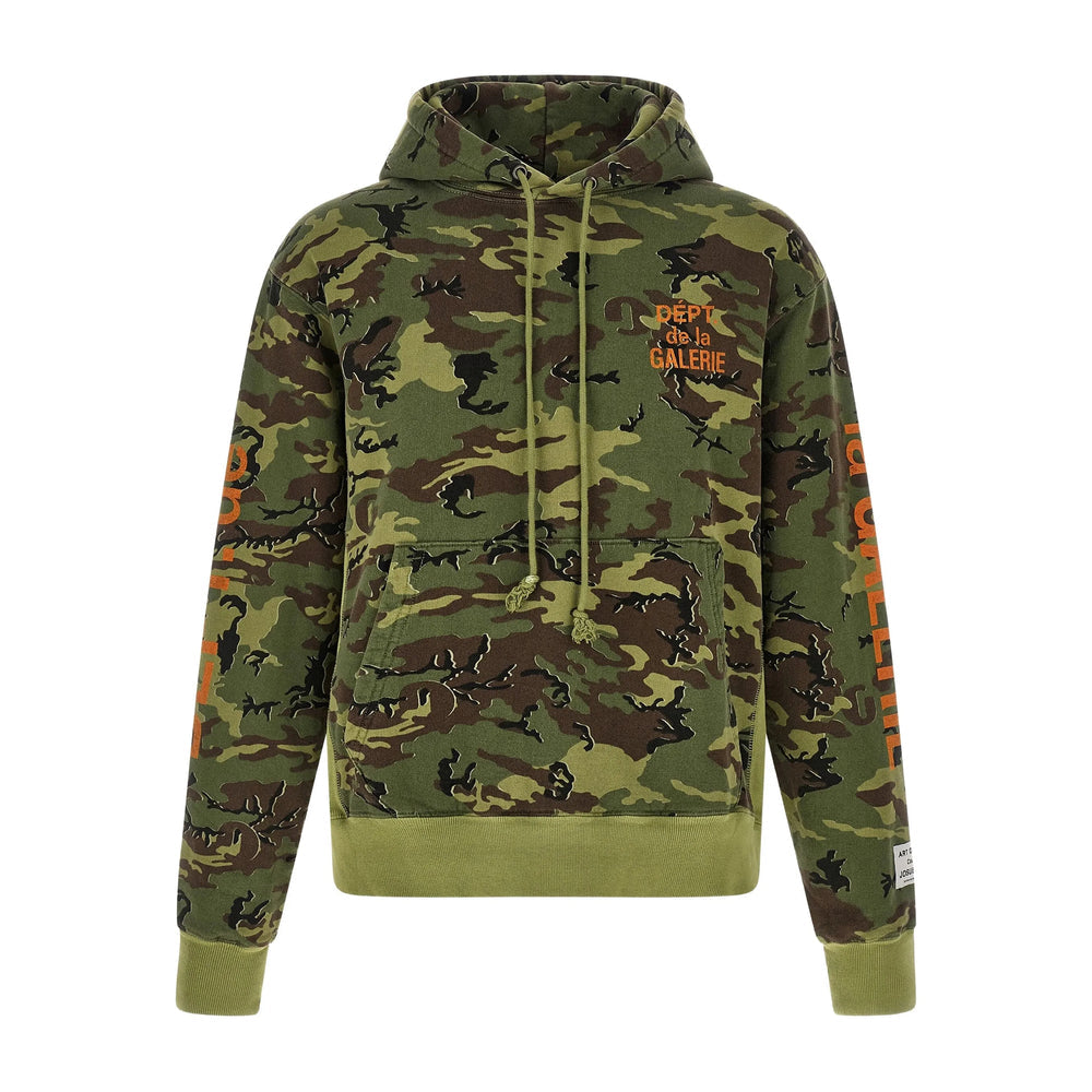Green Camouflage Long Sleeve Crew Shirt