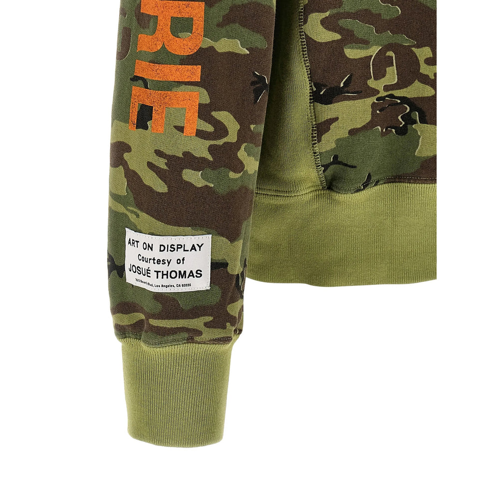 Green Camouflage Long Sleeve Crew Shirt