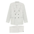 Grey Wool Check Coat