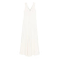 Off White Silk Acetate Gown