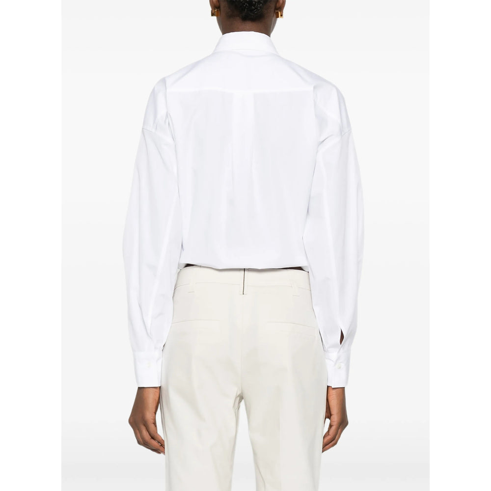 Elegant Drawstring Dress Shirt