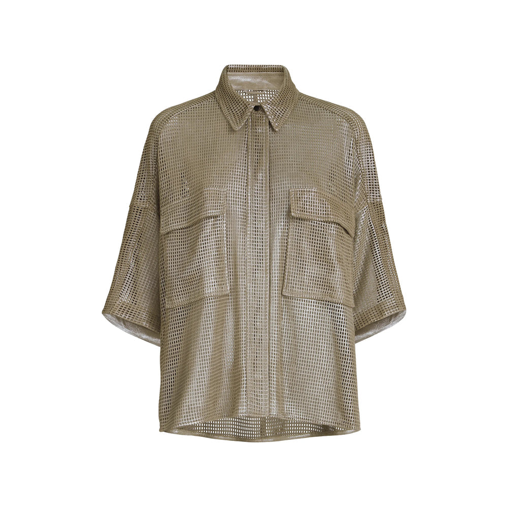 Leather Shirt Brunello Cucinelli