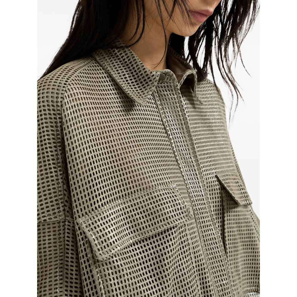Leather Shirt Brunello Cucinelli