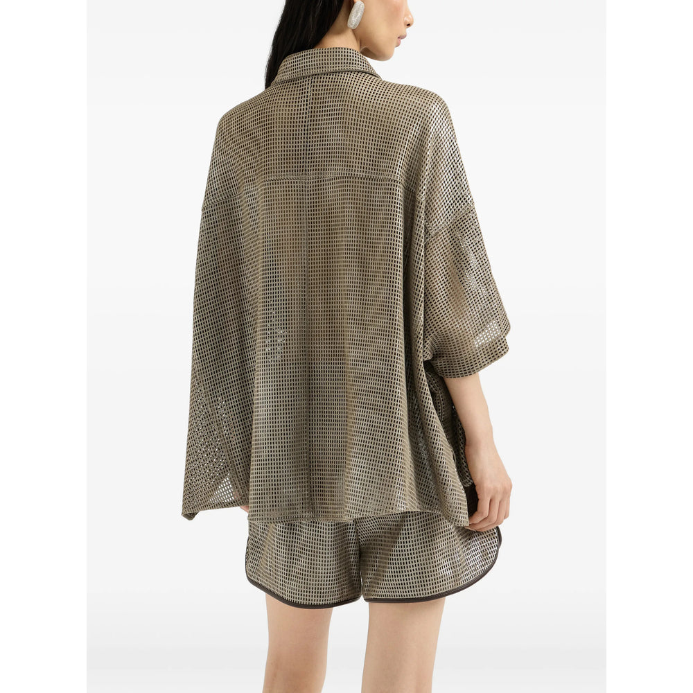 Leather Shirt Brunello Cucinelli