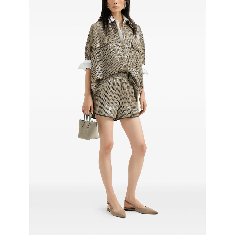 Leather Shirt Brunello Cucinelli