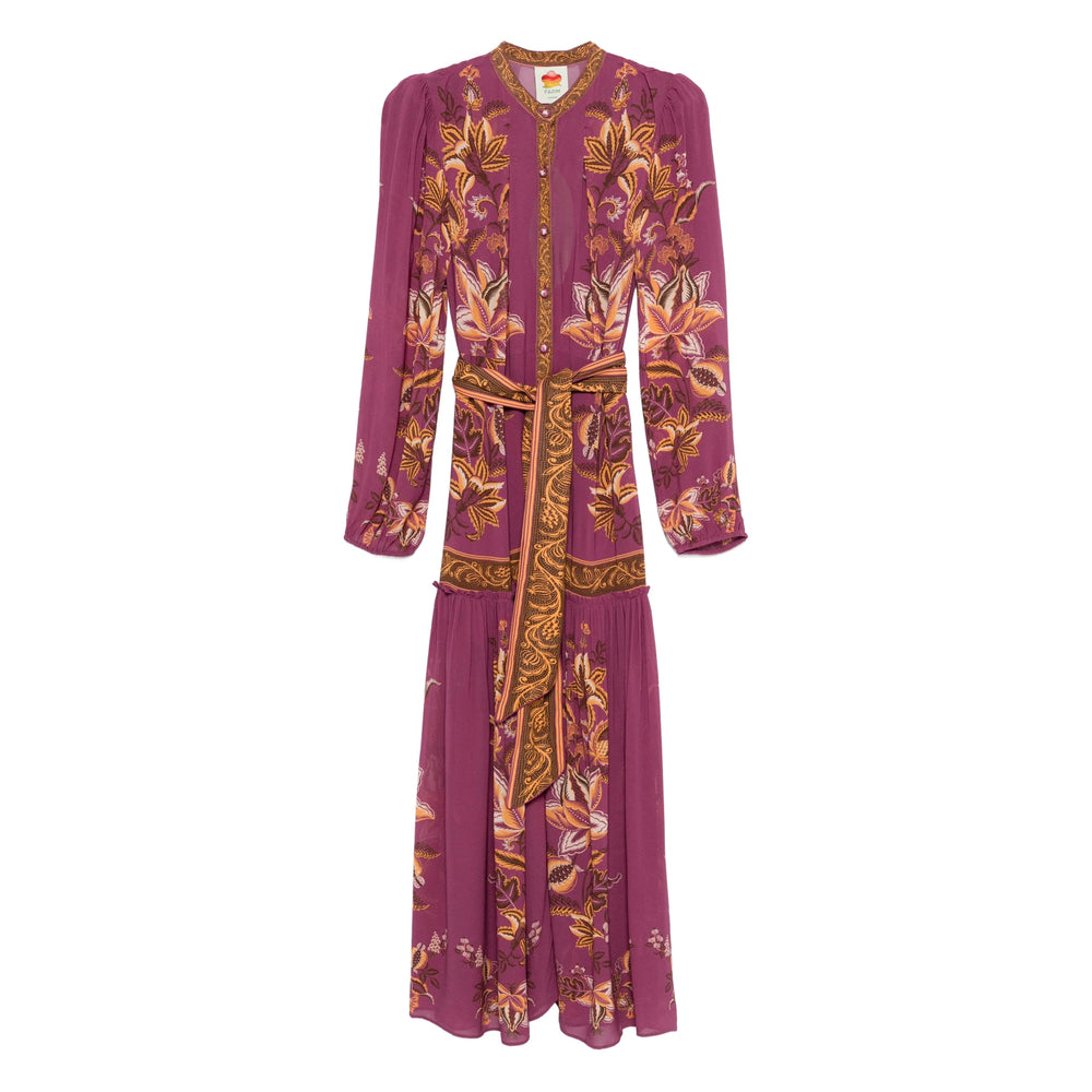 Vibrant Floral Tiered Maxi