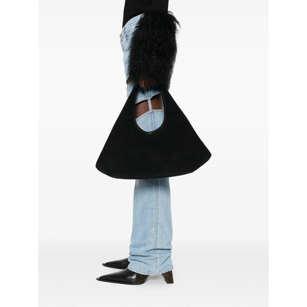 Calf Suede Top Handle