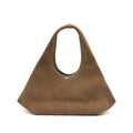Calf Suede Top Handle Tote Bag