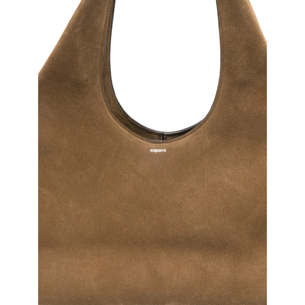 Calf Suede Top Handle Tote Bag