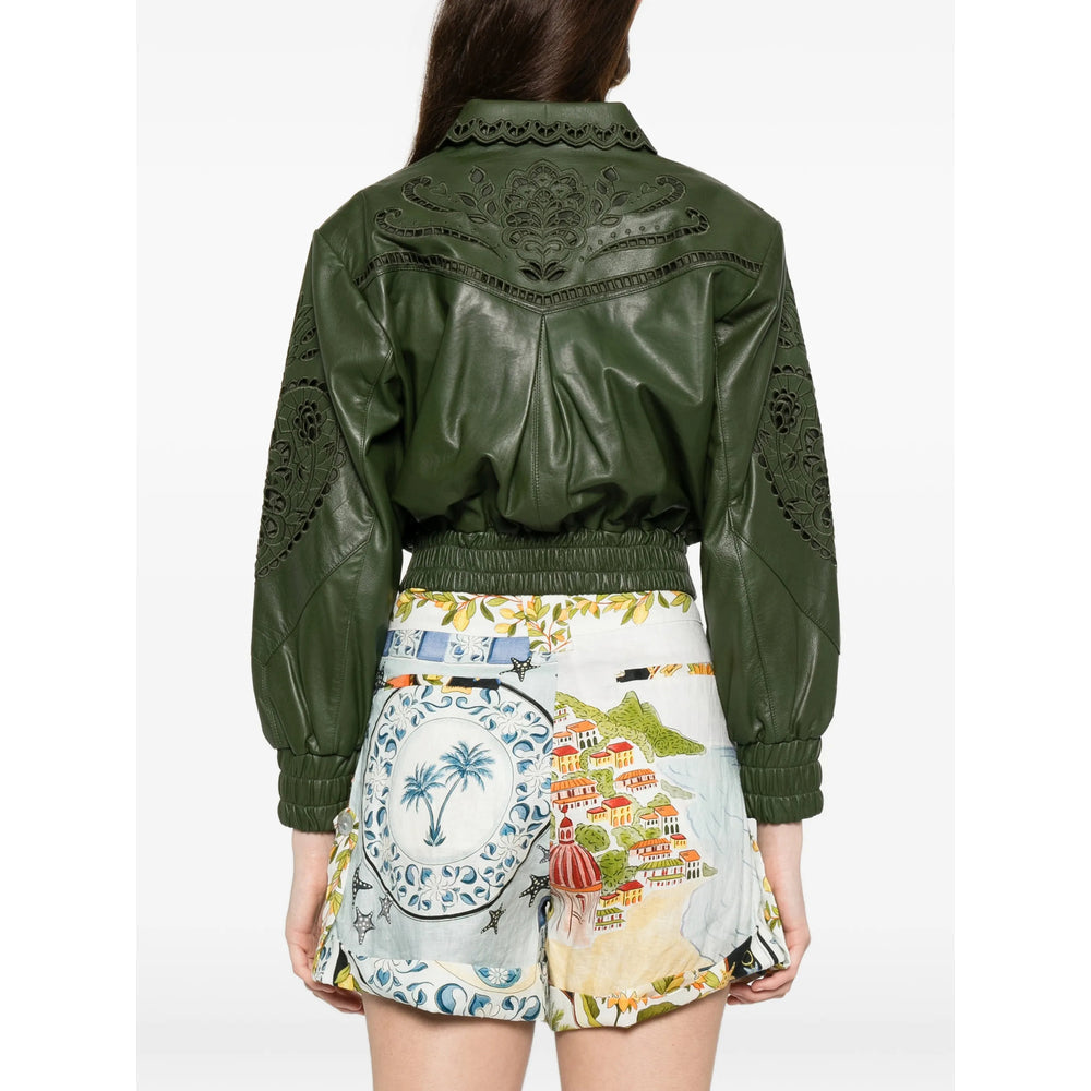 Delicate Green Embroidered Blouse