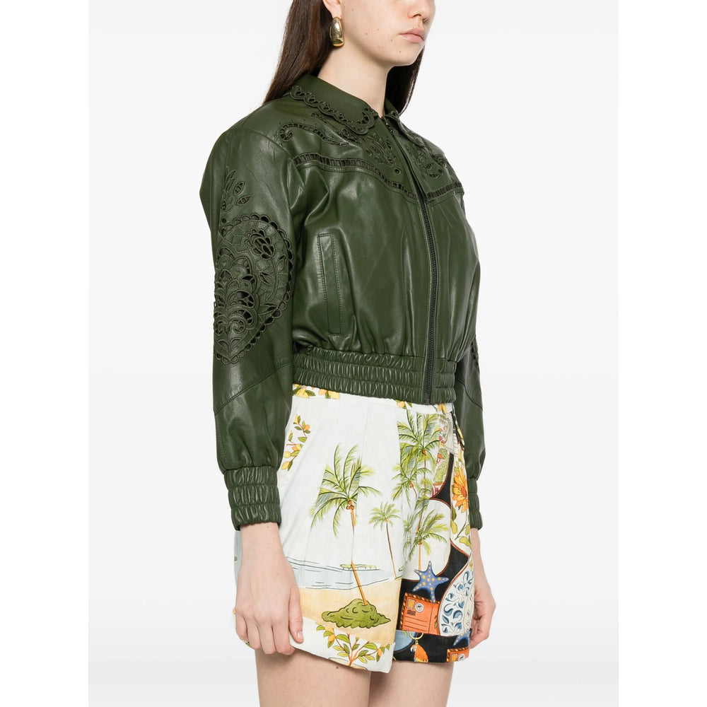 Delicate Green Embroidered Blouse