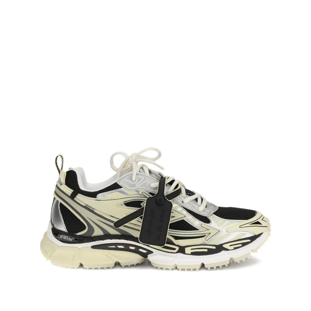 Beige Panel Mesh Sneaker