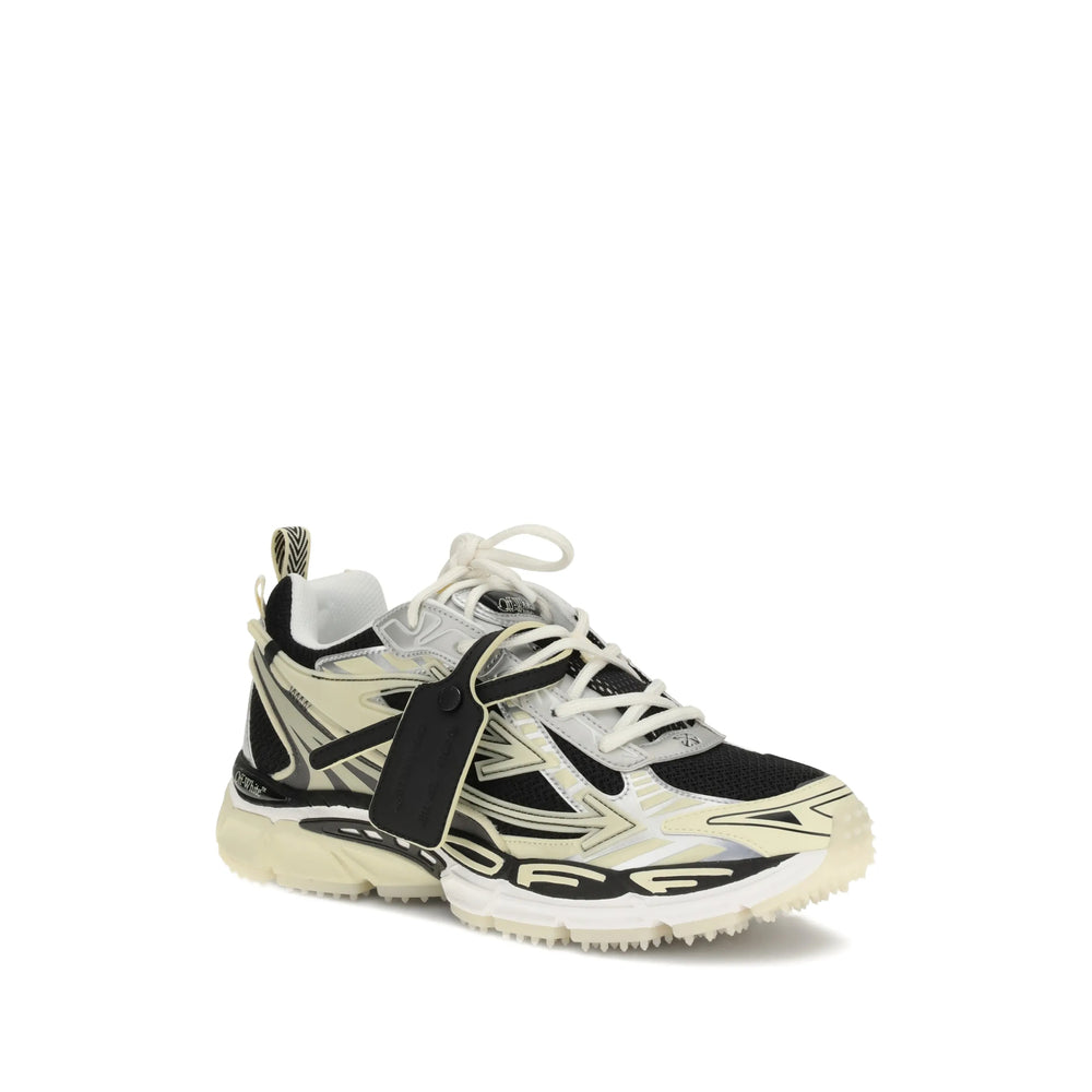 Beige Panel Mesh Sneaker