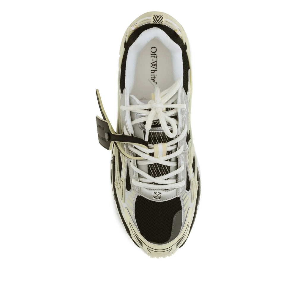 Beige Panel Mesh Sneaker