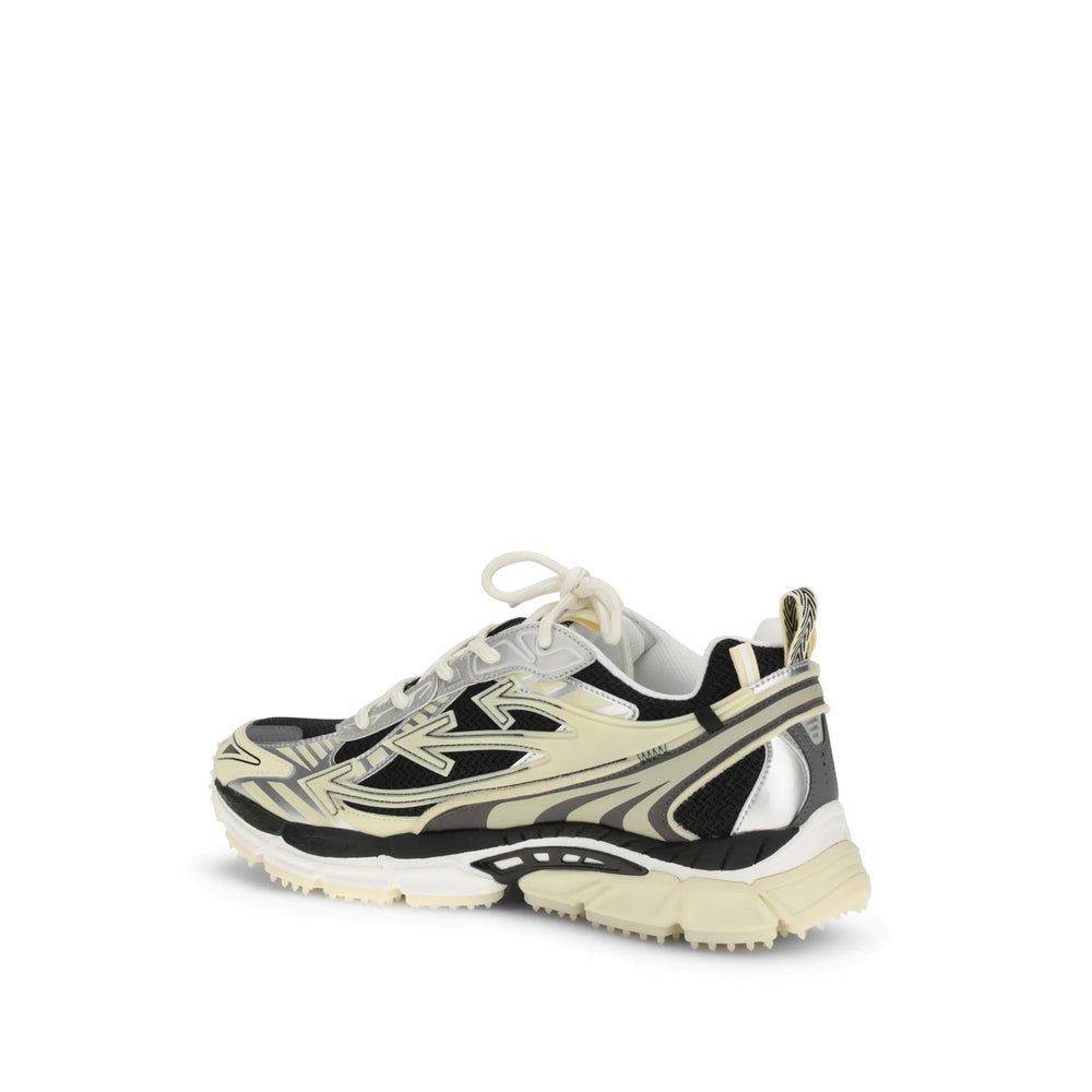 Beige Panel Mesh Sneaker