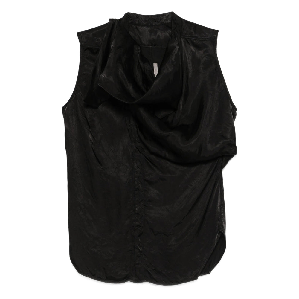 Asymmetrical Cupro Top