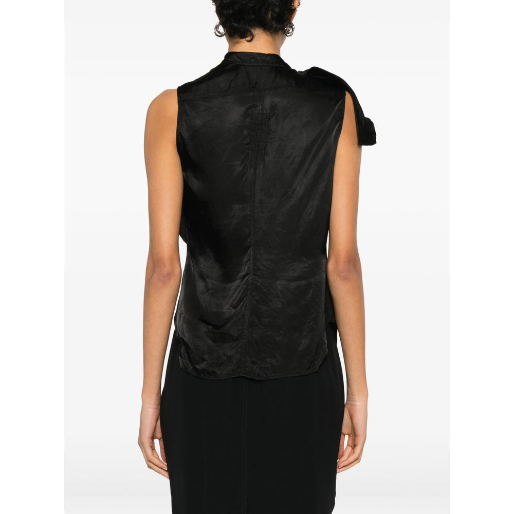 Asymmetrical Cupro Top