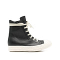 Black Calf Leather High-top Boot
