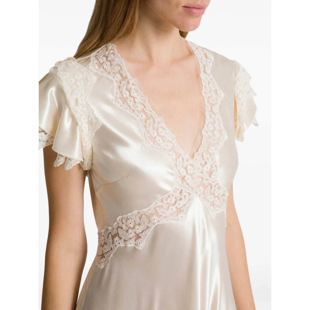 Delicate Lace V-neck Top