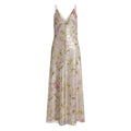 Ivory Floral Sequin V-neck