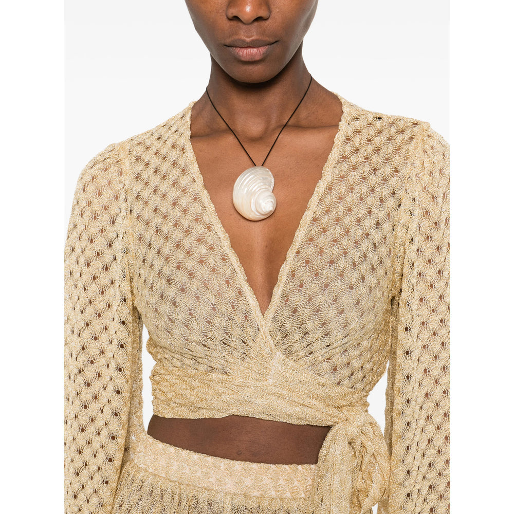 Sheer Viscose Knit Top