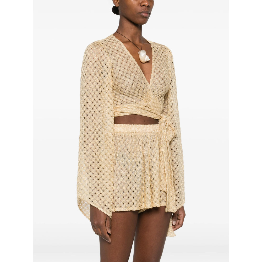 Sheer Viscose Knit Top