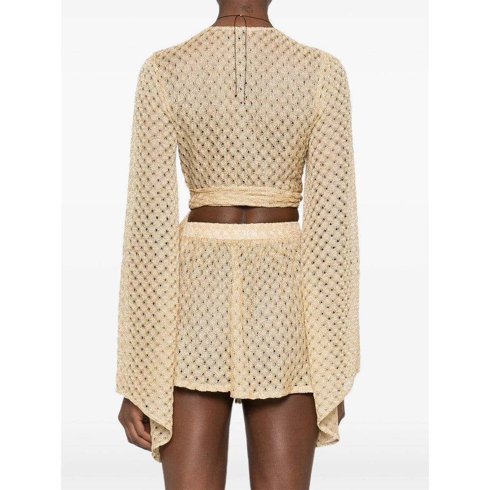 Sheer Viscose Knit Top