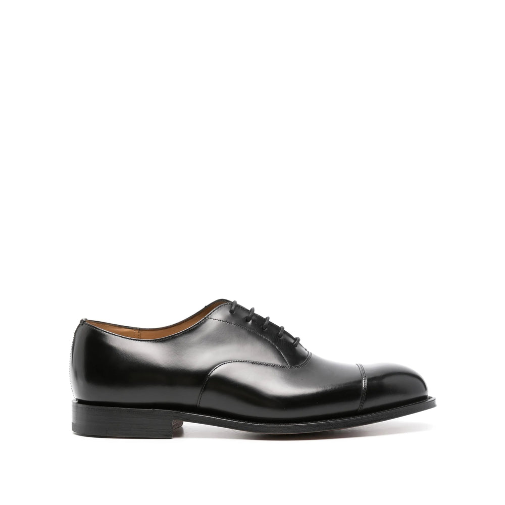 Black Calf Leather Lace-up Oxford