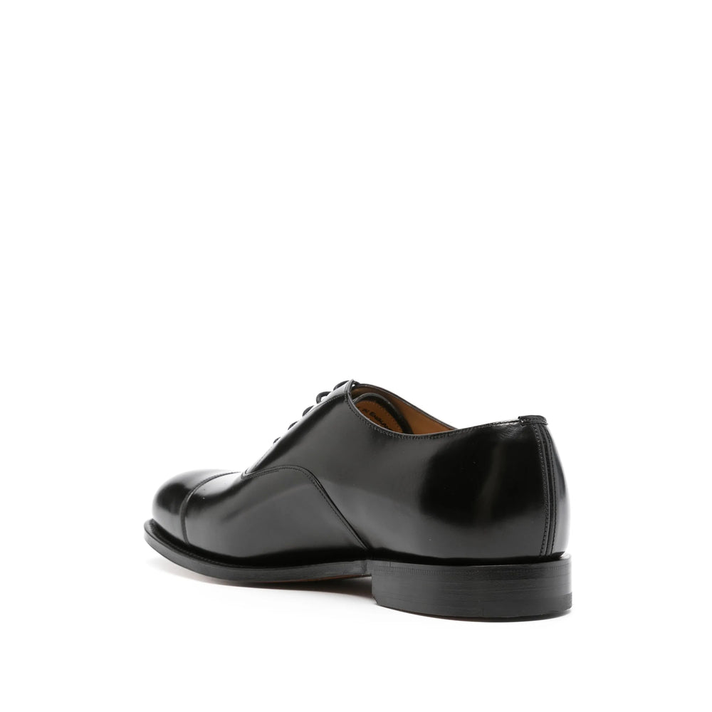 Black Calf Leather Lace-up Oxford