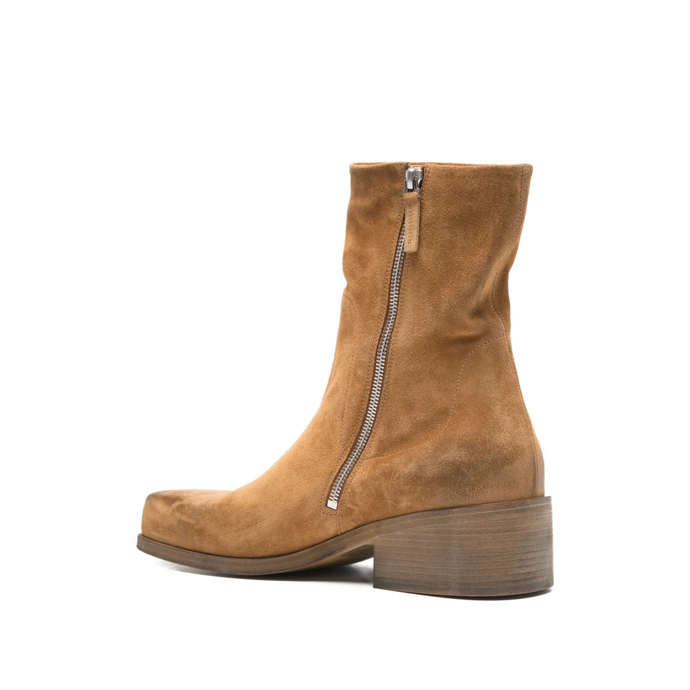 Brown Calf Square Toe Sandal