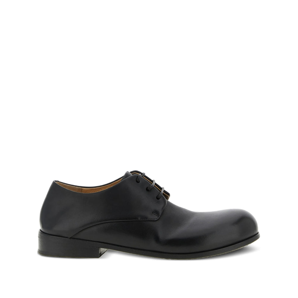 Black Leather Lace Up Boot