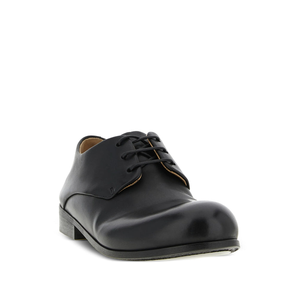 Black Leather Lace Up Boot
