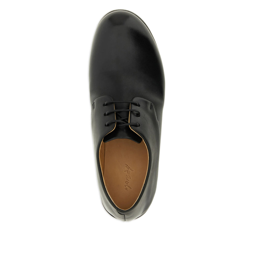 Black Leather Lace Up Boot